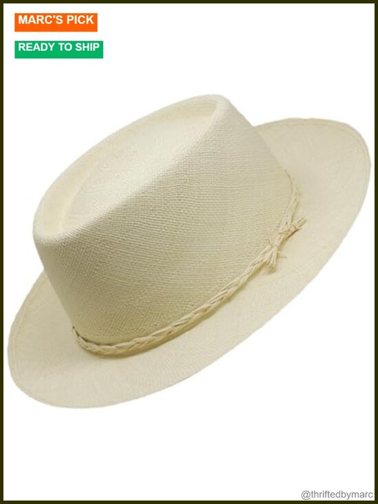 Accessories - Handmade Panama Hat Fedora Straw UPF 50+ Sun Protection